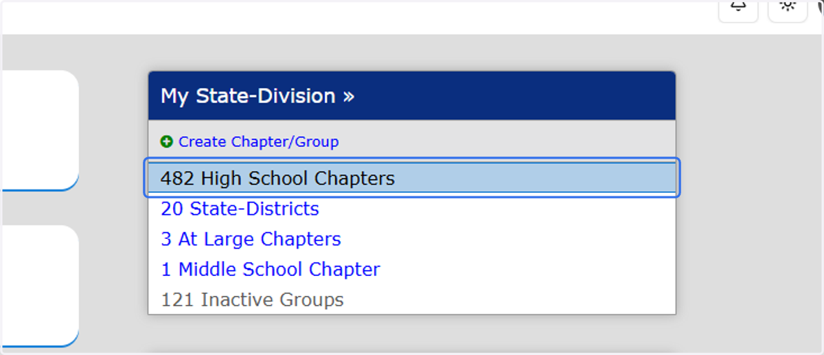 Click on Chapters for Active