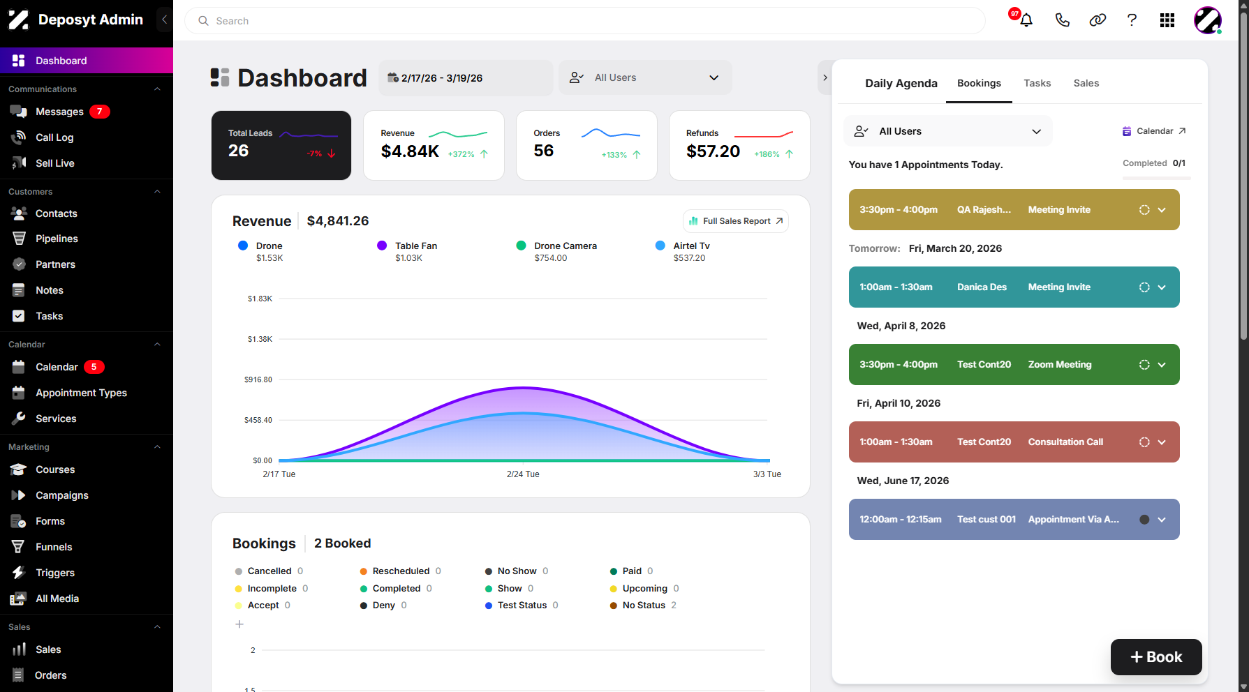Step 1: On your dashboard, hover over the user dropdown menu in the top-right corner.
