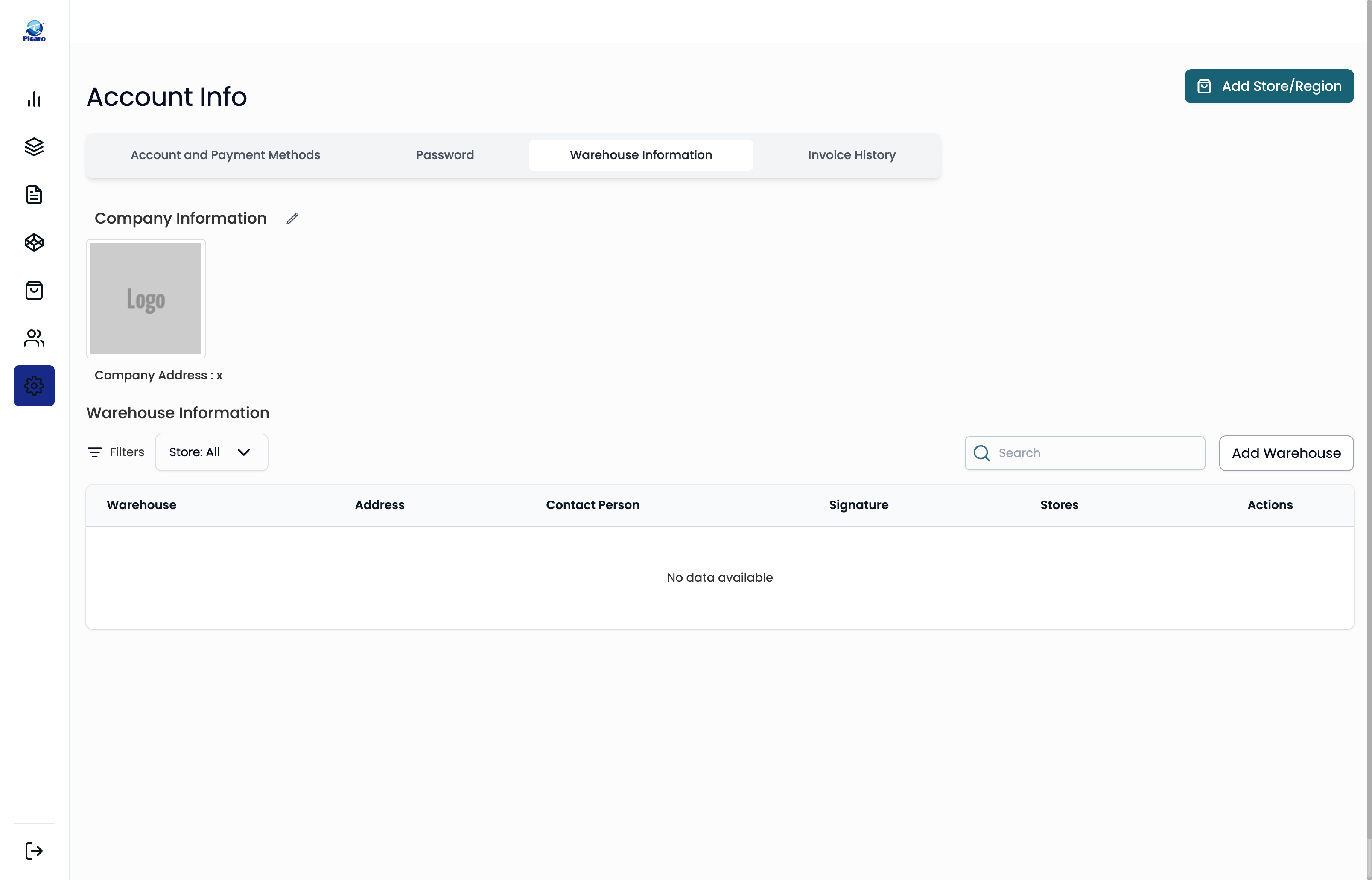 "Company Information"横のペンマークをクリック