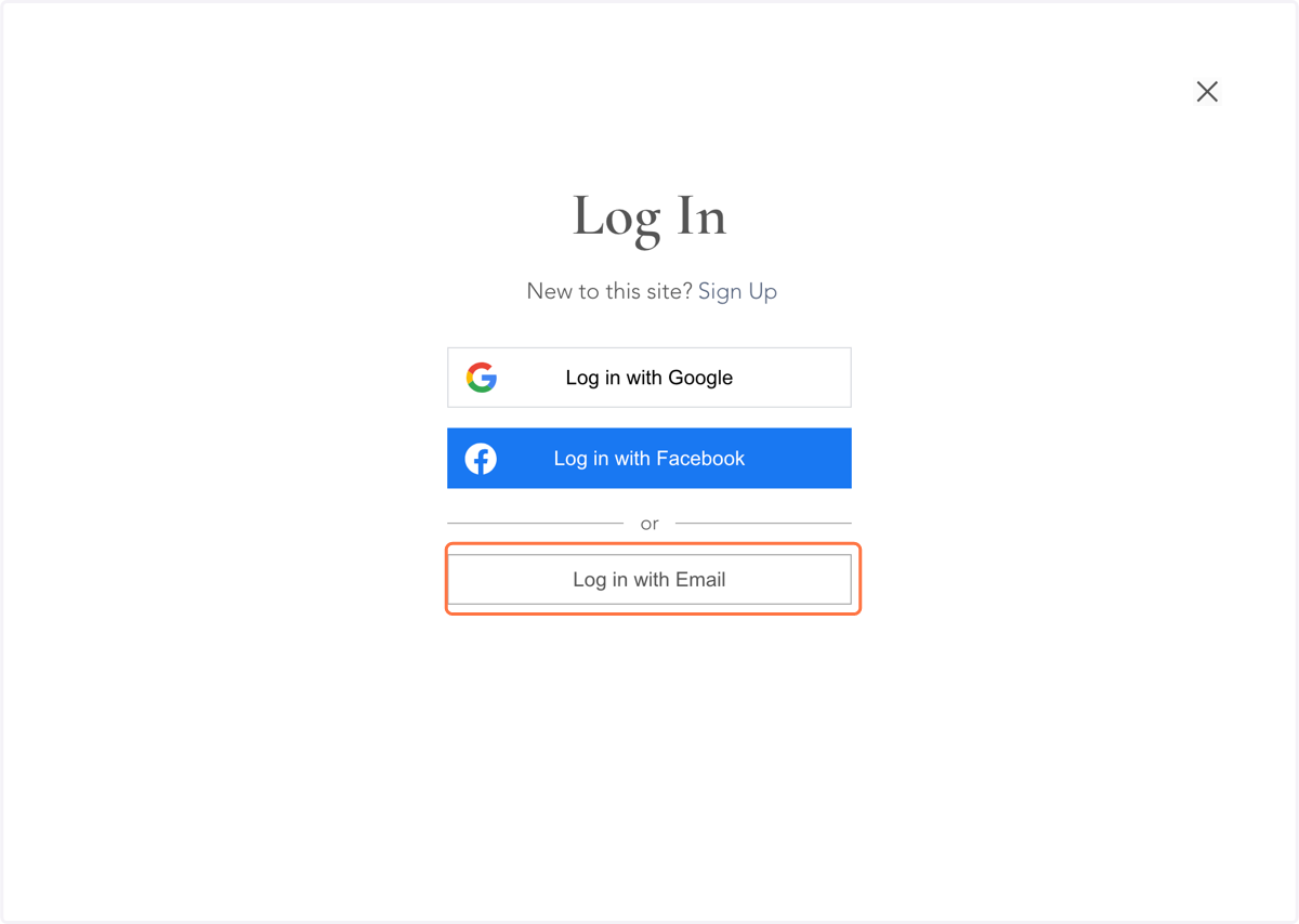 Log in