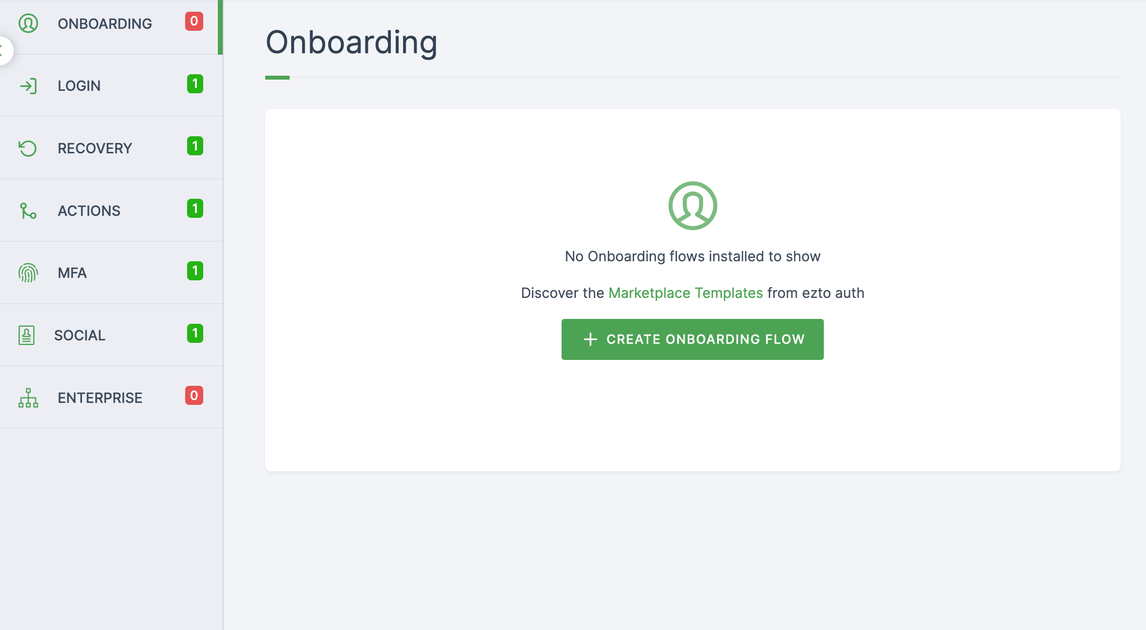 Create Onboarding