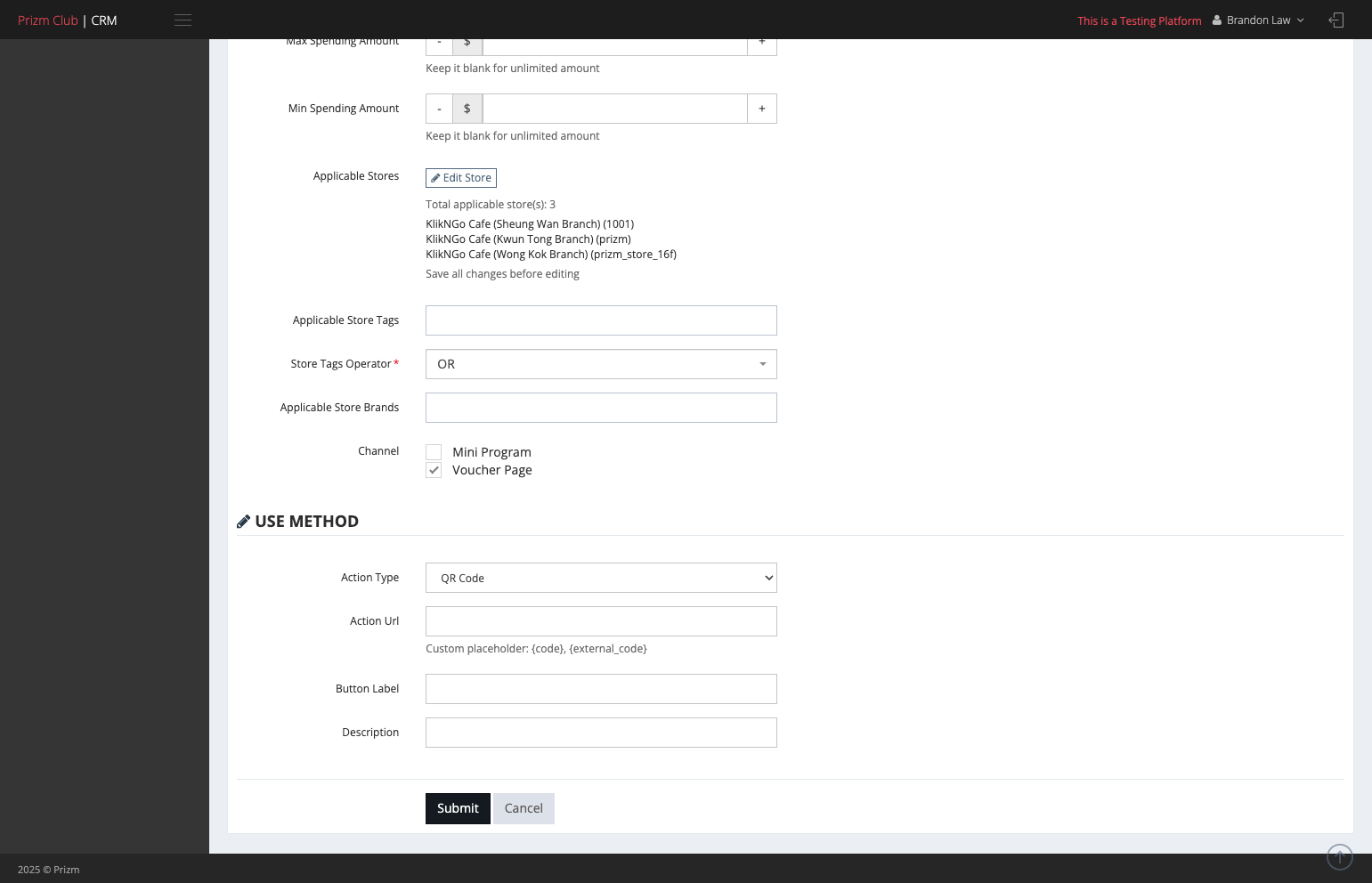 After clicking Submit, the system will automatically navigate back to the product page. From there, click Submit again to complete the process.