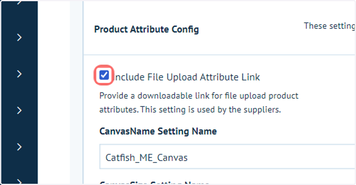 Include File Upload Attribute Link
