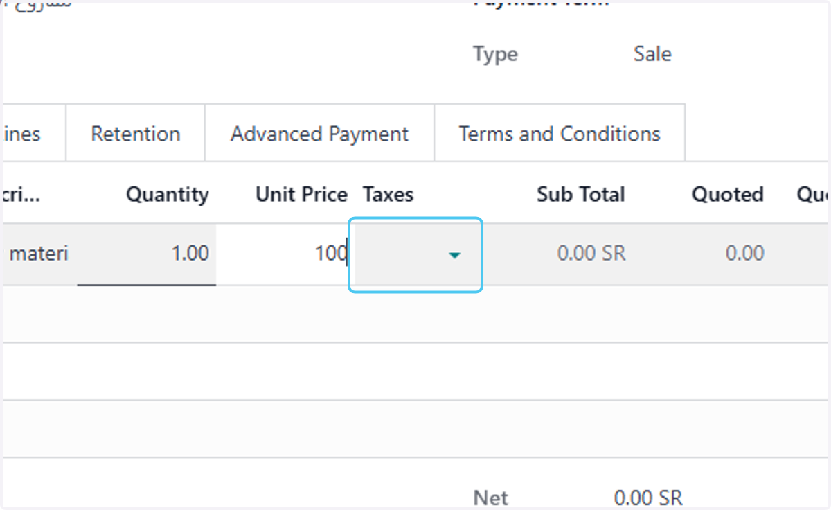 select the tax