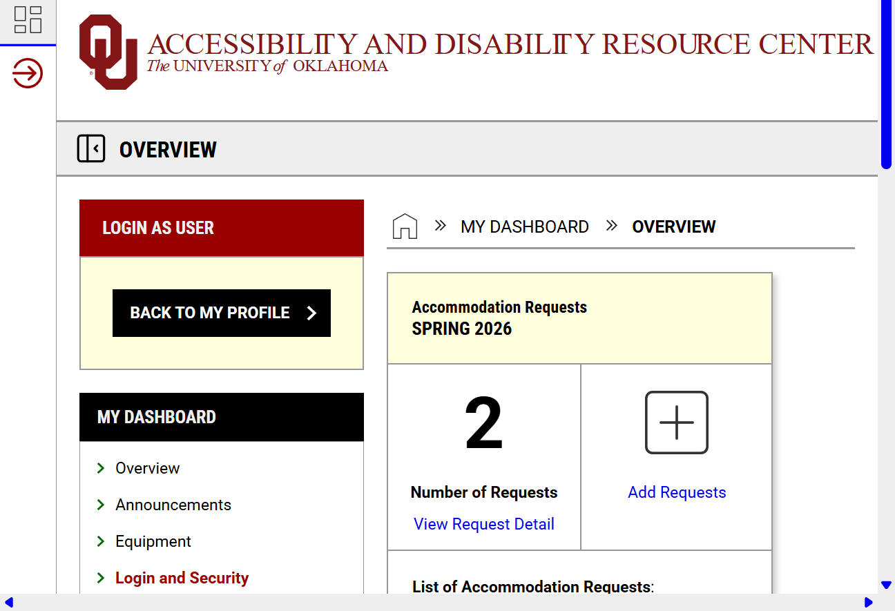 Once you log into AIM, this is your dashboard