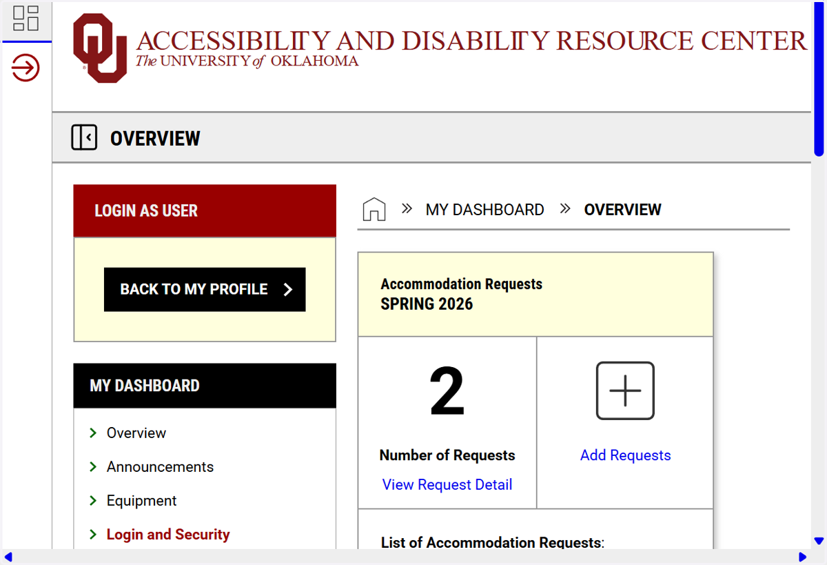 Once you log into AIM, this is your dashboard