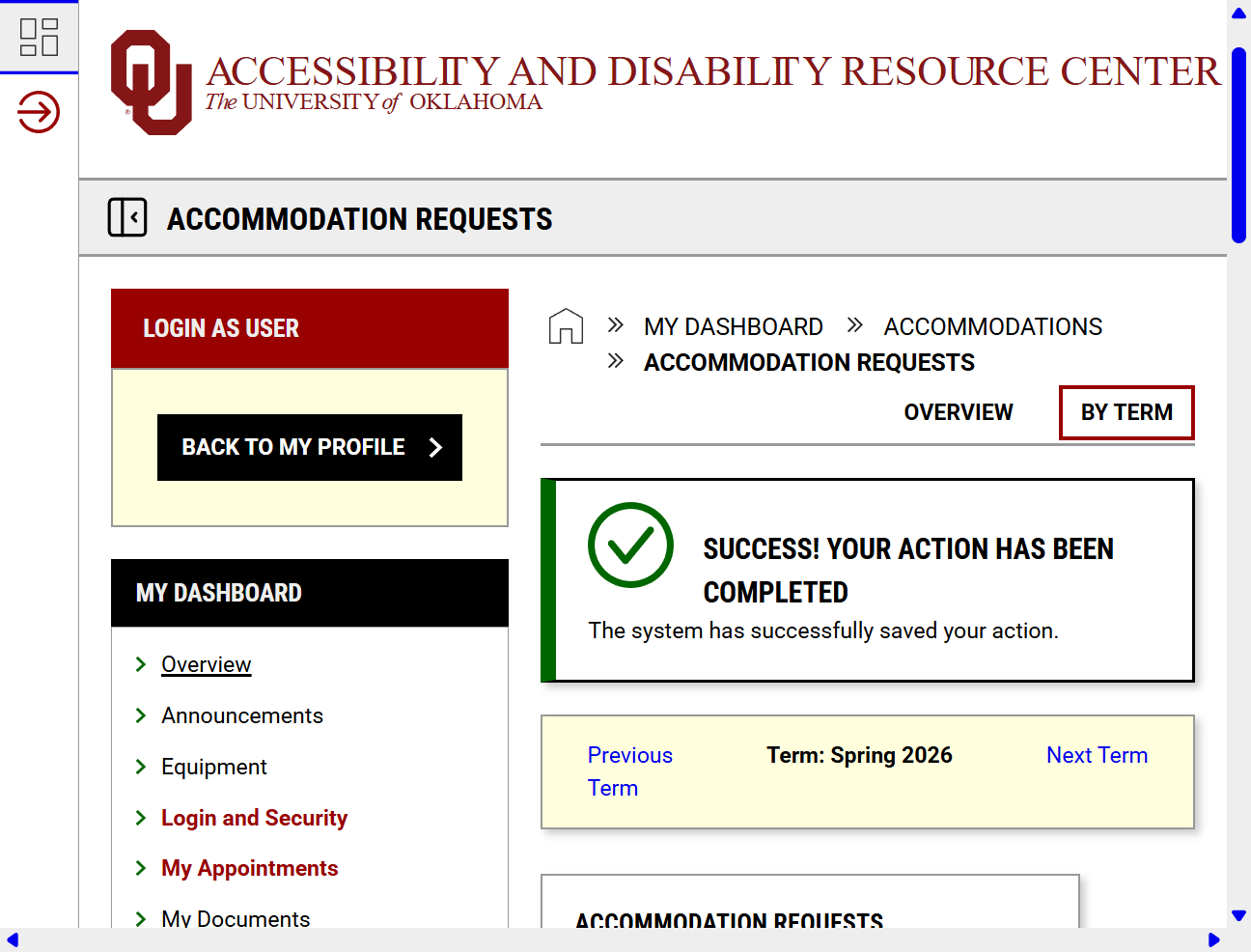 Click on OVERVIEW on the left side menu