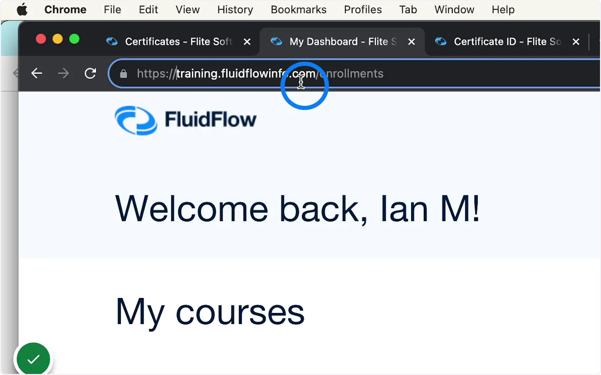 Login to our training portal: https://training.fluidflowinfo.com/users/sign_in
