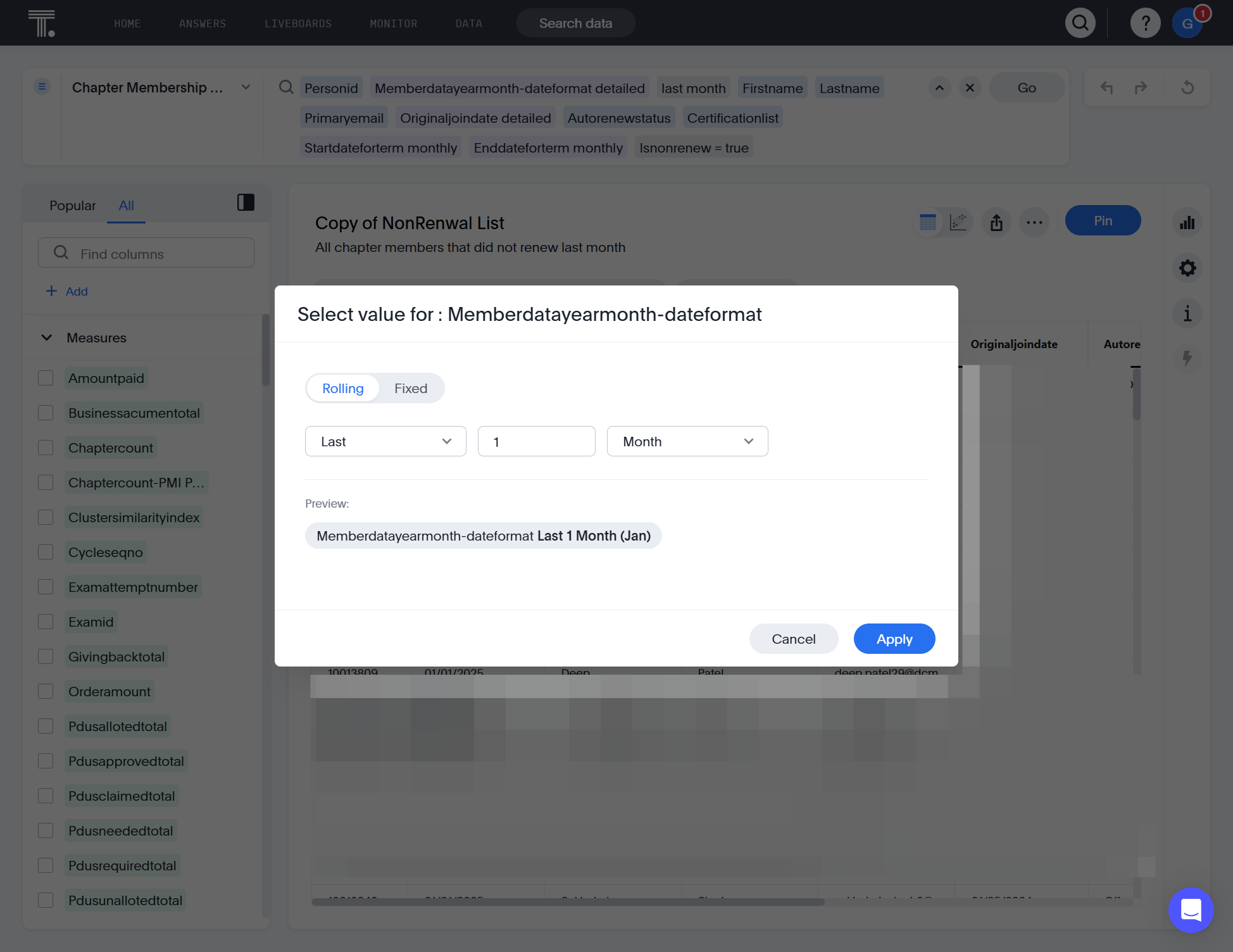 Click on text field in between the two dropdowns