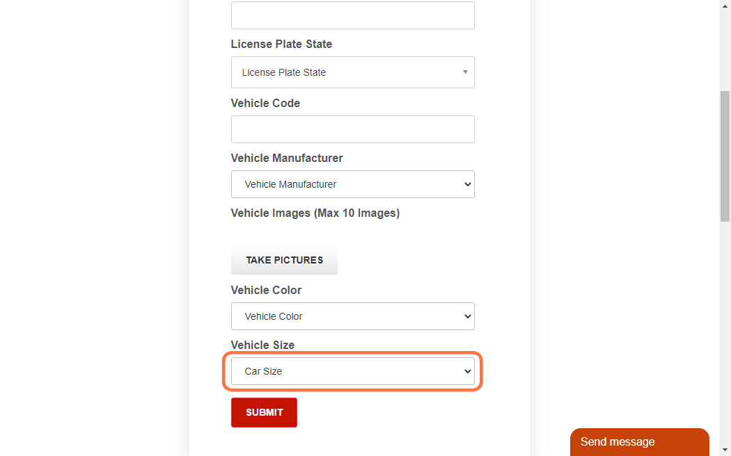 Vehicle Size