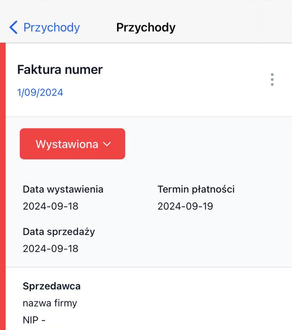 Rozwiń menu dokumentu.