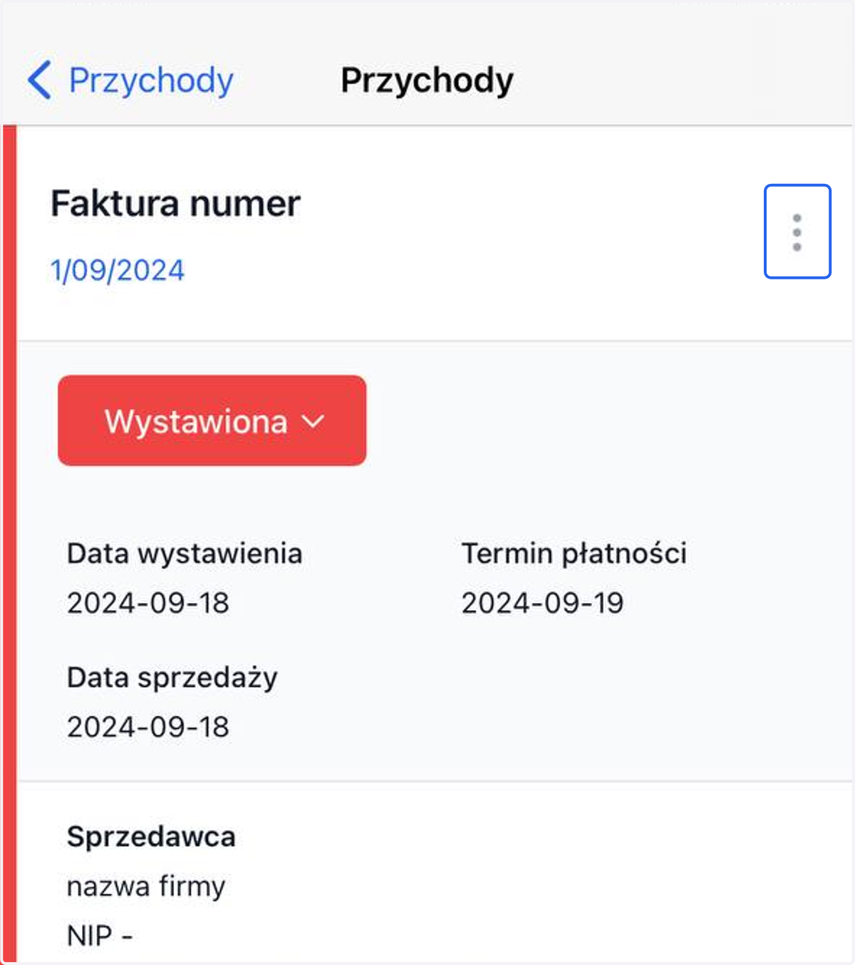 Rozwiń menu dokumentu.