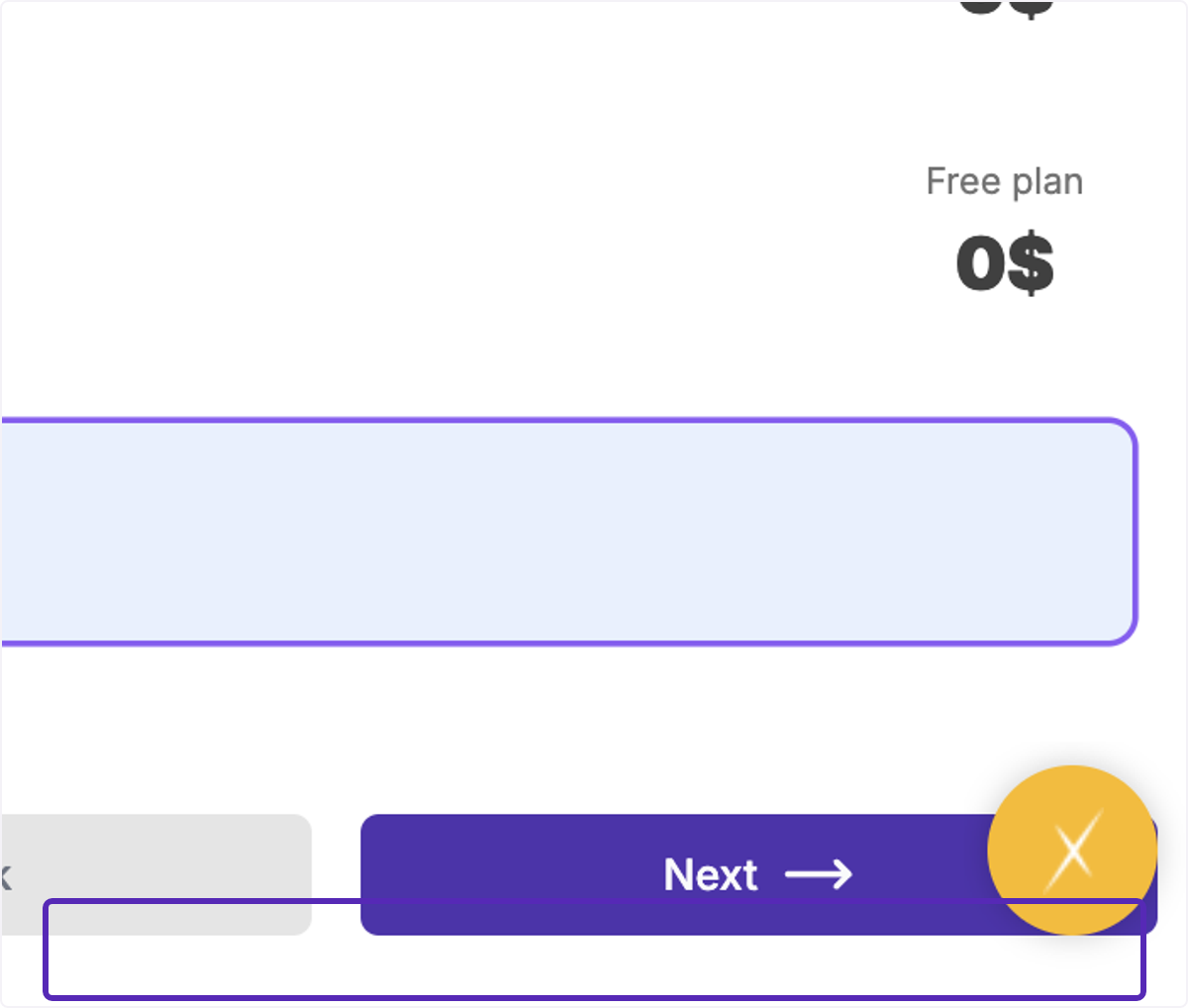 Drag highlighted option