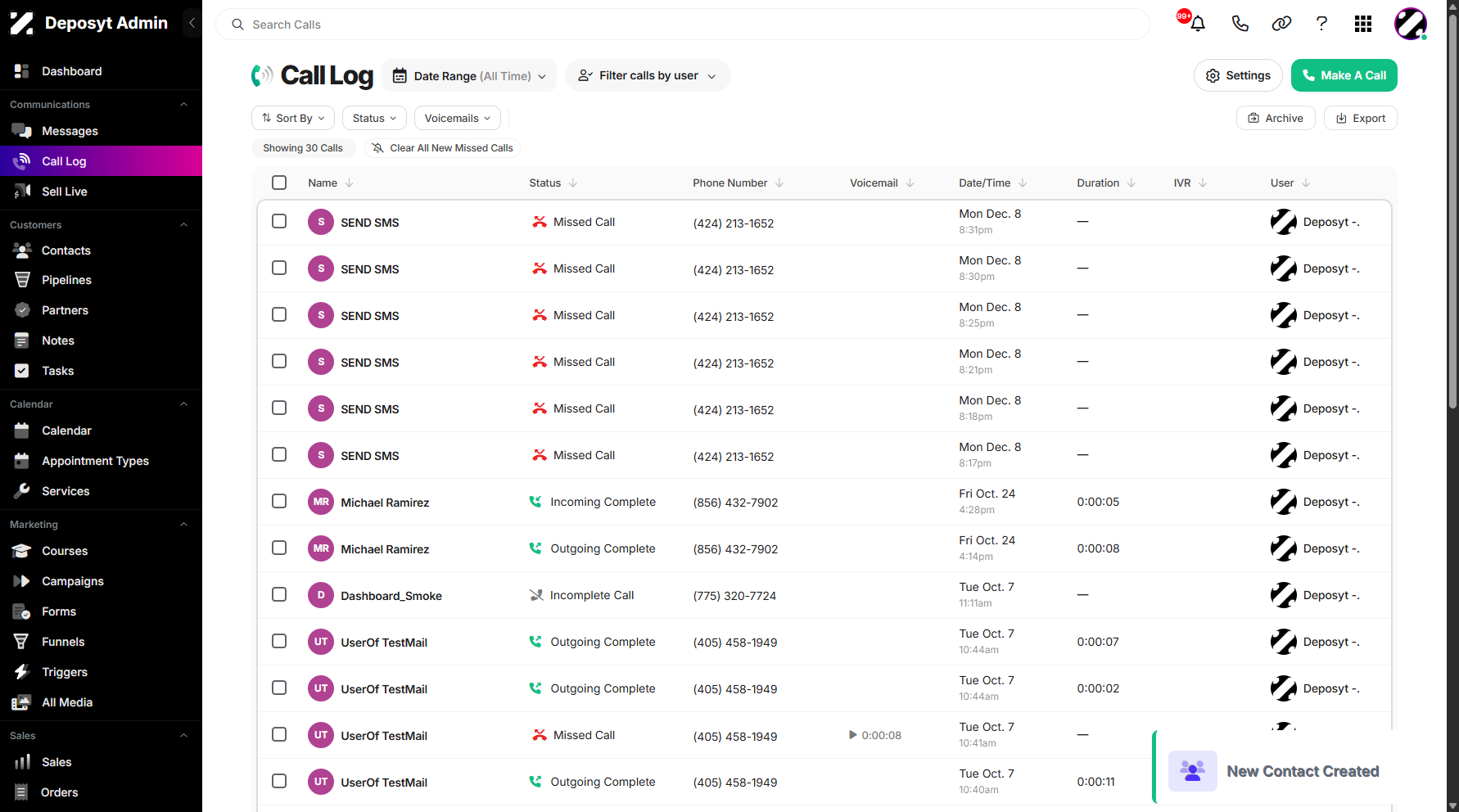 Step 6: You can now see that the unknown contact has been added to your contacts list.