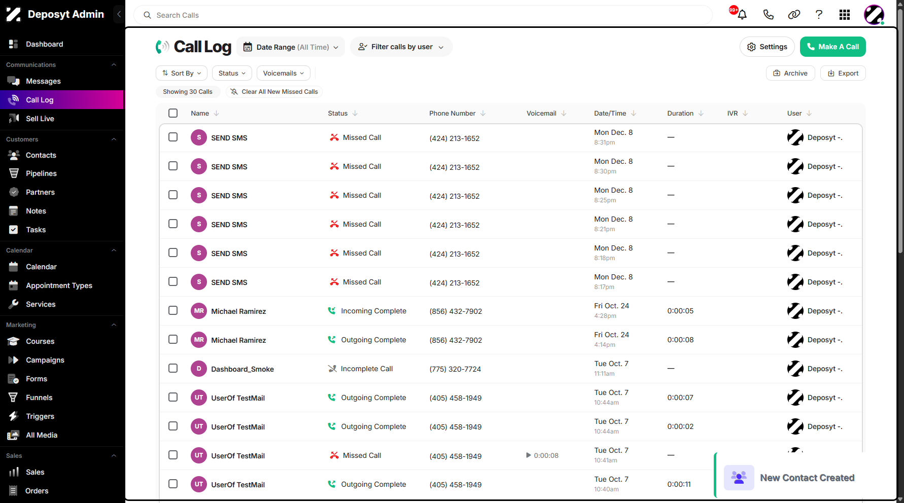 Step 6: You can now see that the unknown contact has been added to your contacts list.