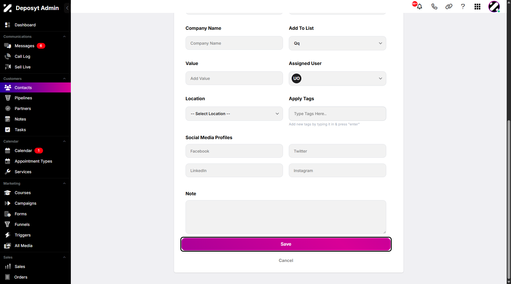 Step 5: Once you are done, click Save to save and exit.