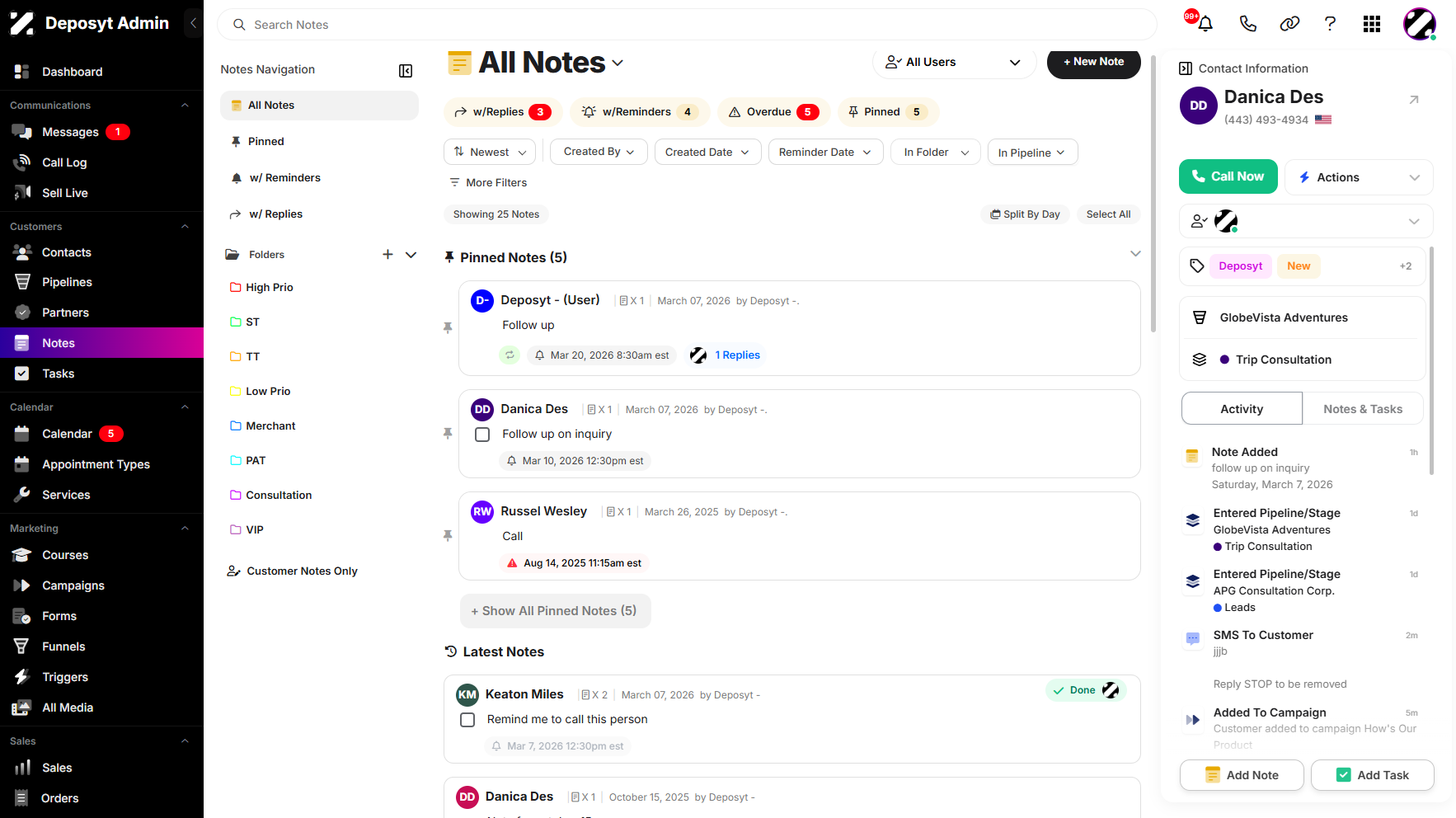 Step 2: You will then be navigated to the Notes section.