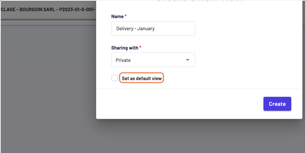 Define if you want to view to become your default view