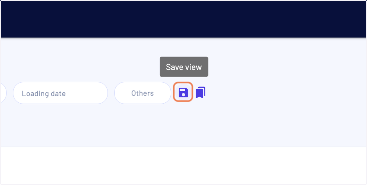 Then click on "Save view"