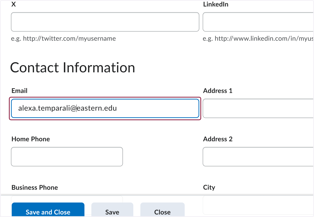 Fill in your email address