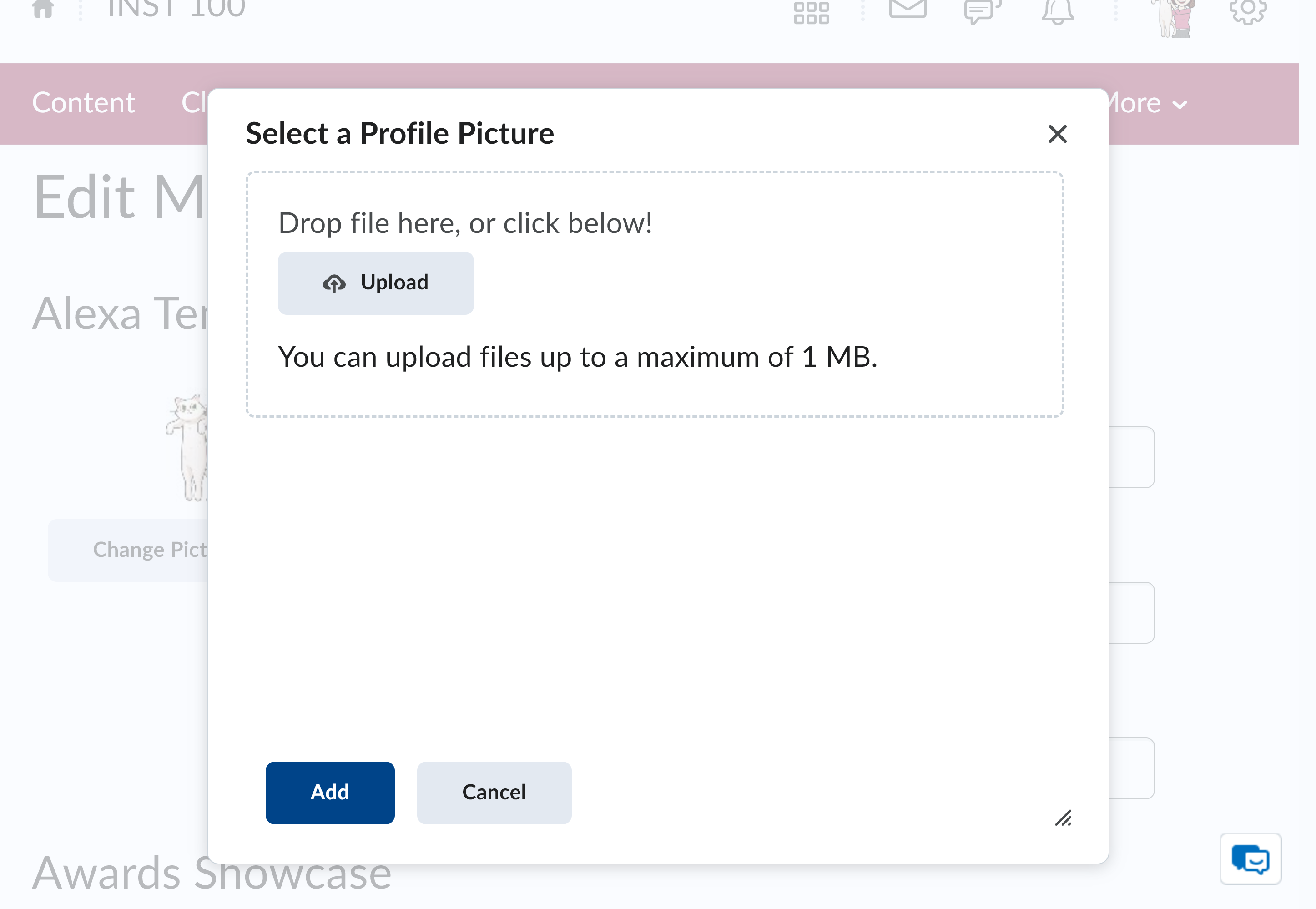 Click on Add