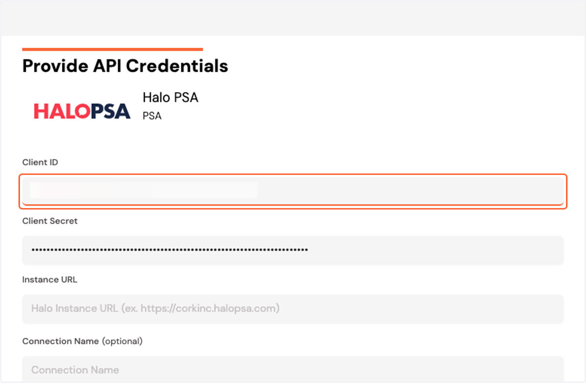 Paste your Client ID