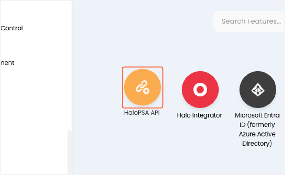 Click on HaloPSA API