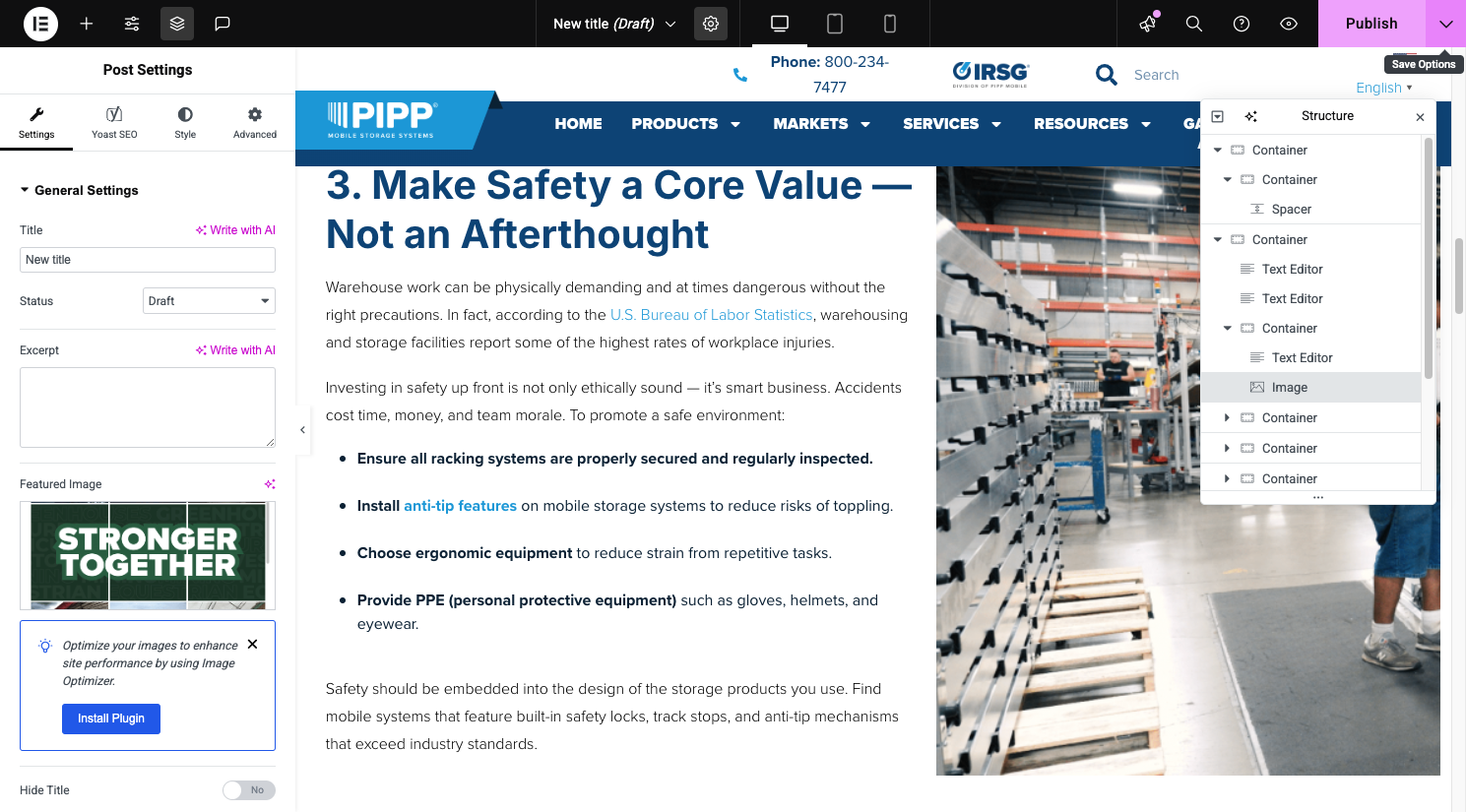 Continue on copy and pasting and when you're done head over to save options at the top right corner
