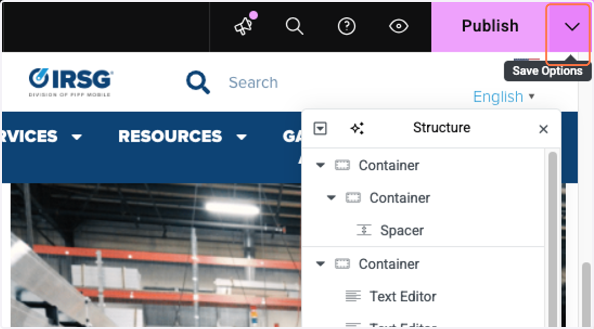 Continue on copy and pasting and when you're done head over to save options at the top right corner
