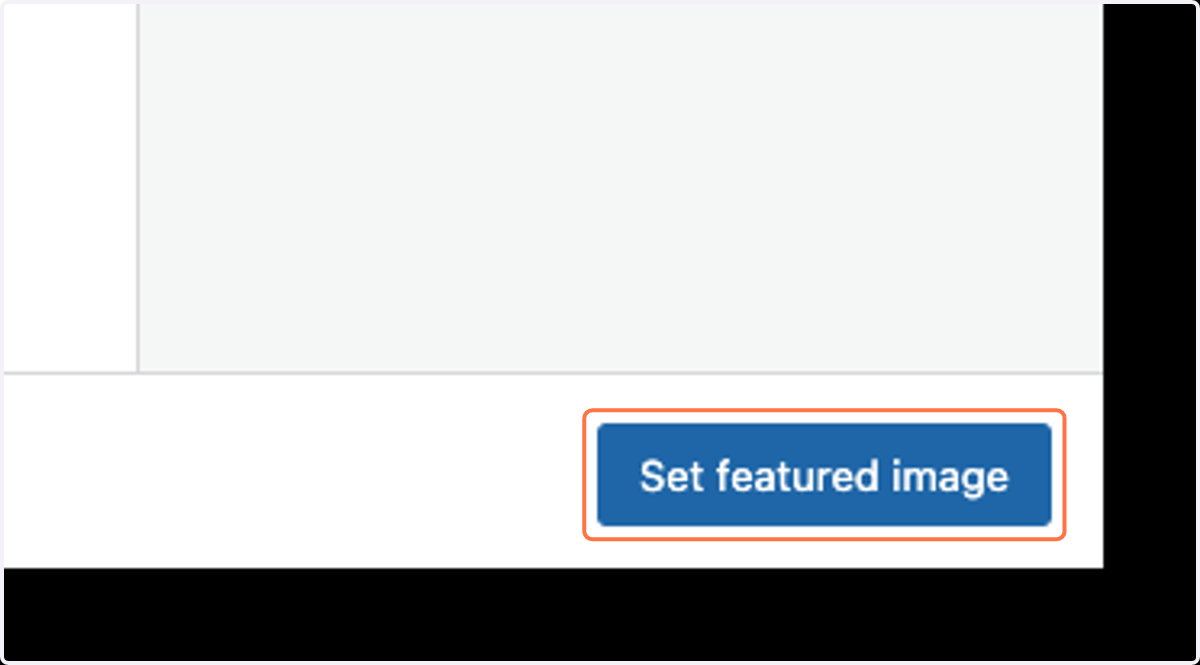 Click on Set featured image