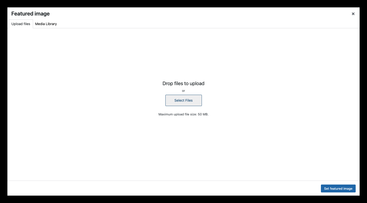 Click on Select Files