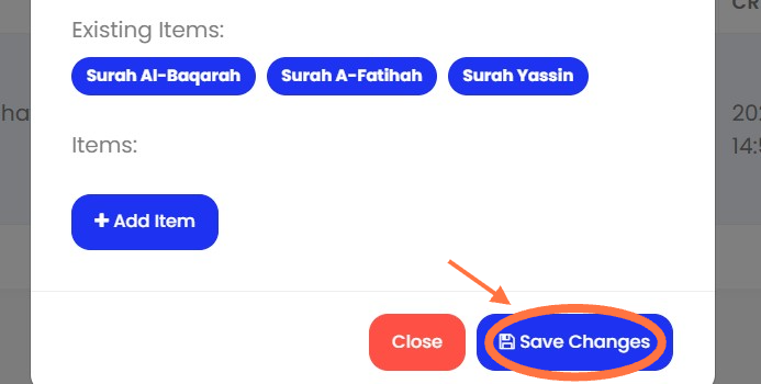 Selepas siap, klik "Save changes'.