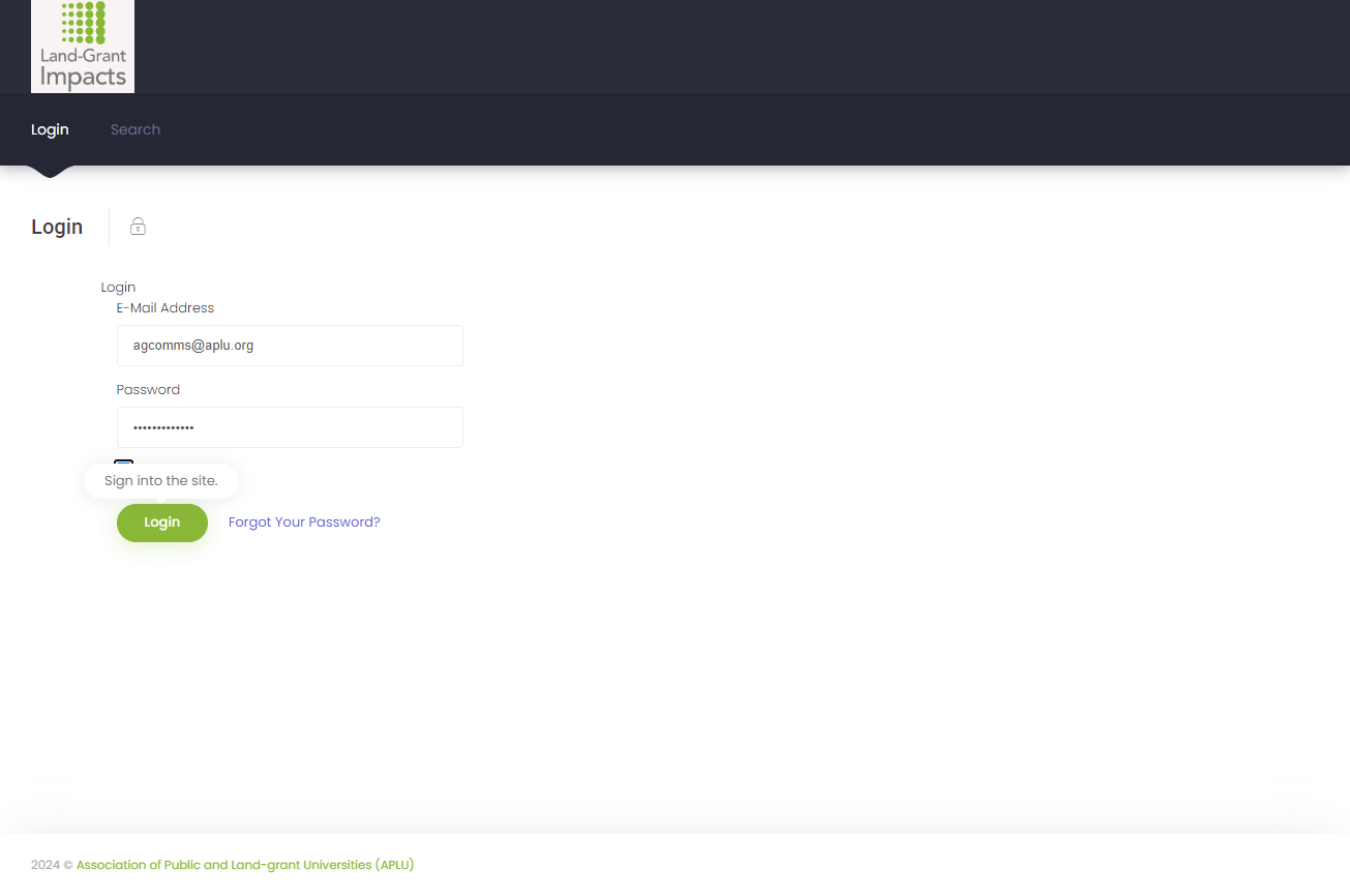 Click on Login.