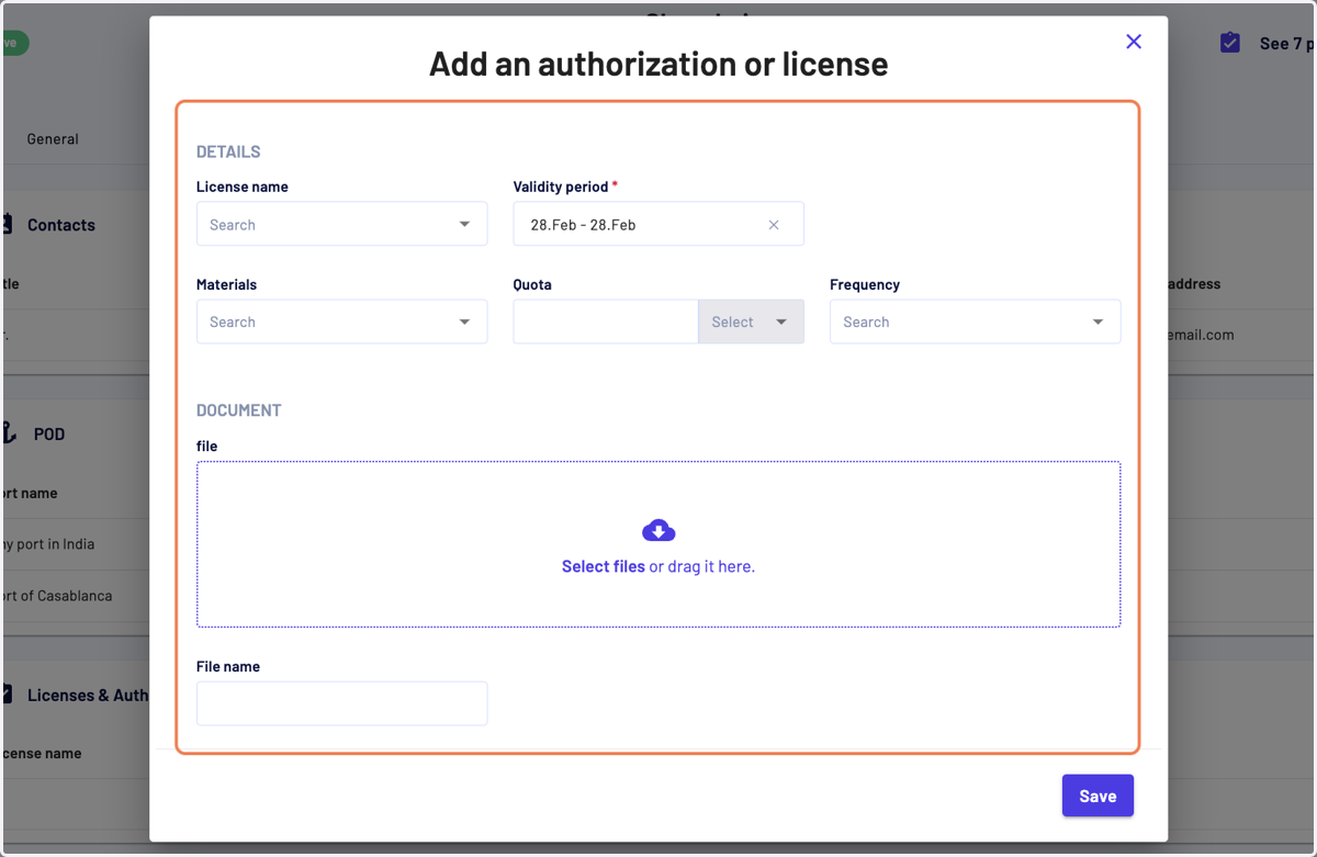 Enter similar details and click on save