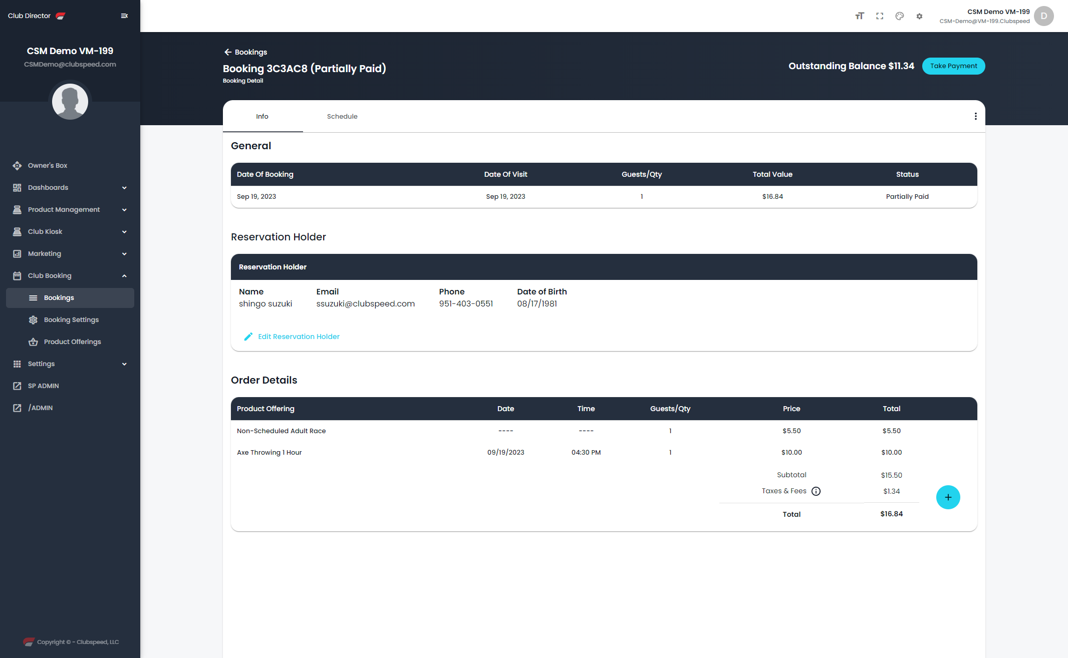 View the customer schedule here