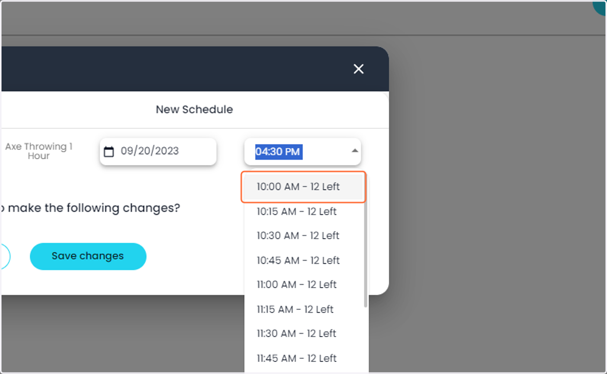 Confirm if there is a time change as well
