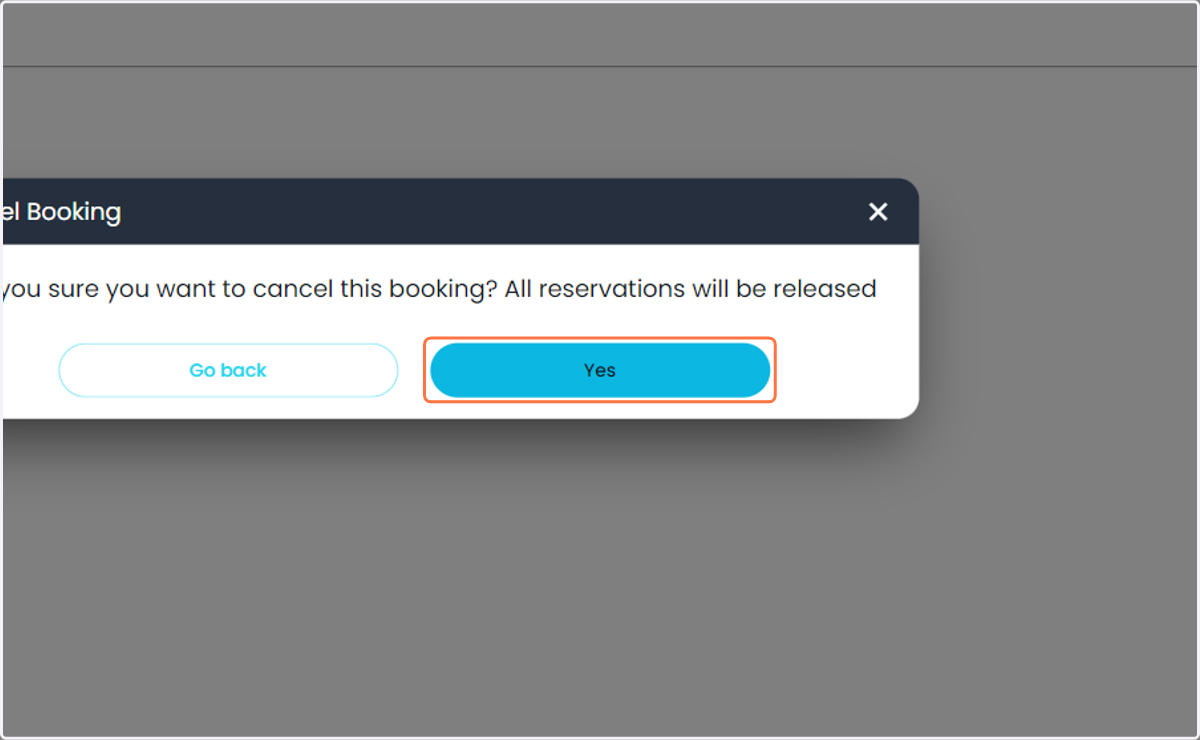 Press Yes to Confirm