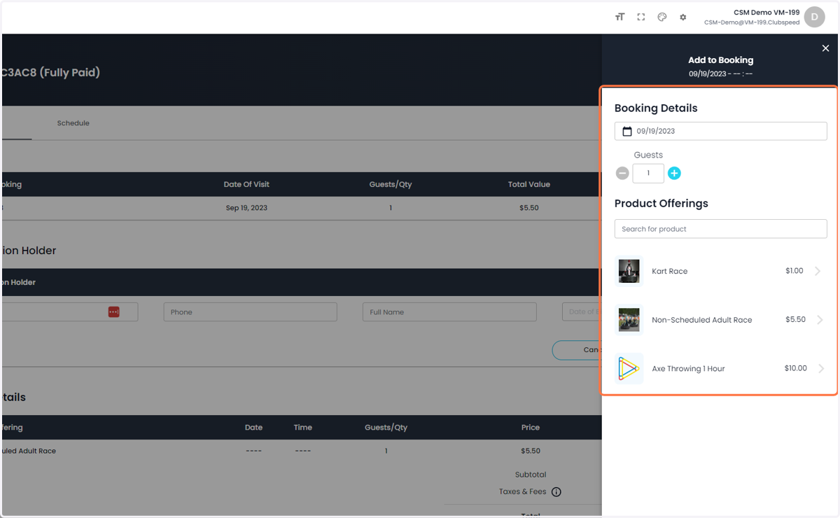 A menu will pop out for you to add more items