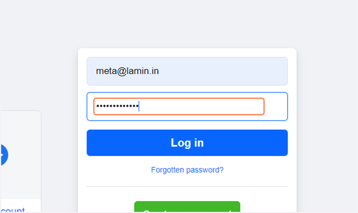 Type your password