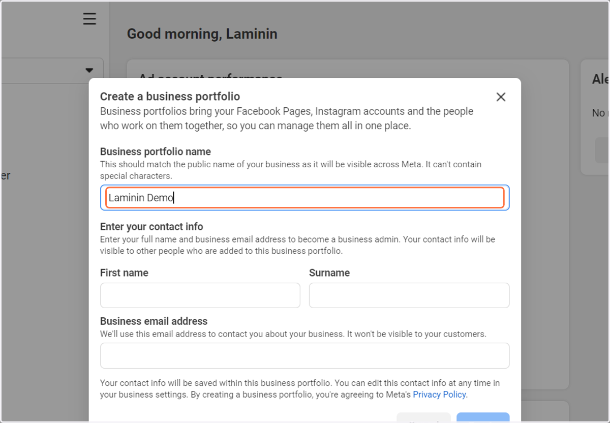 Type the name of your company