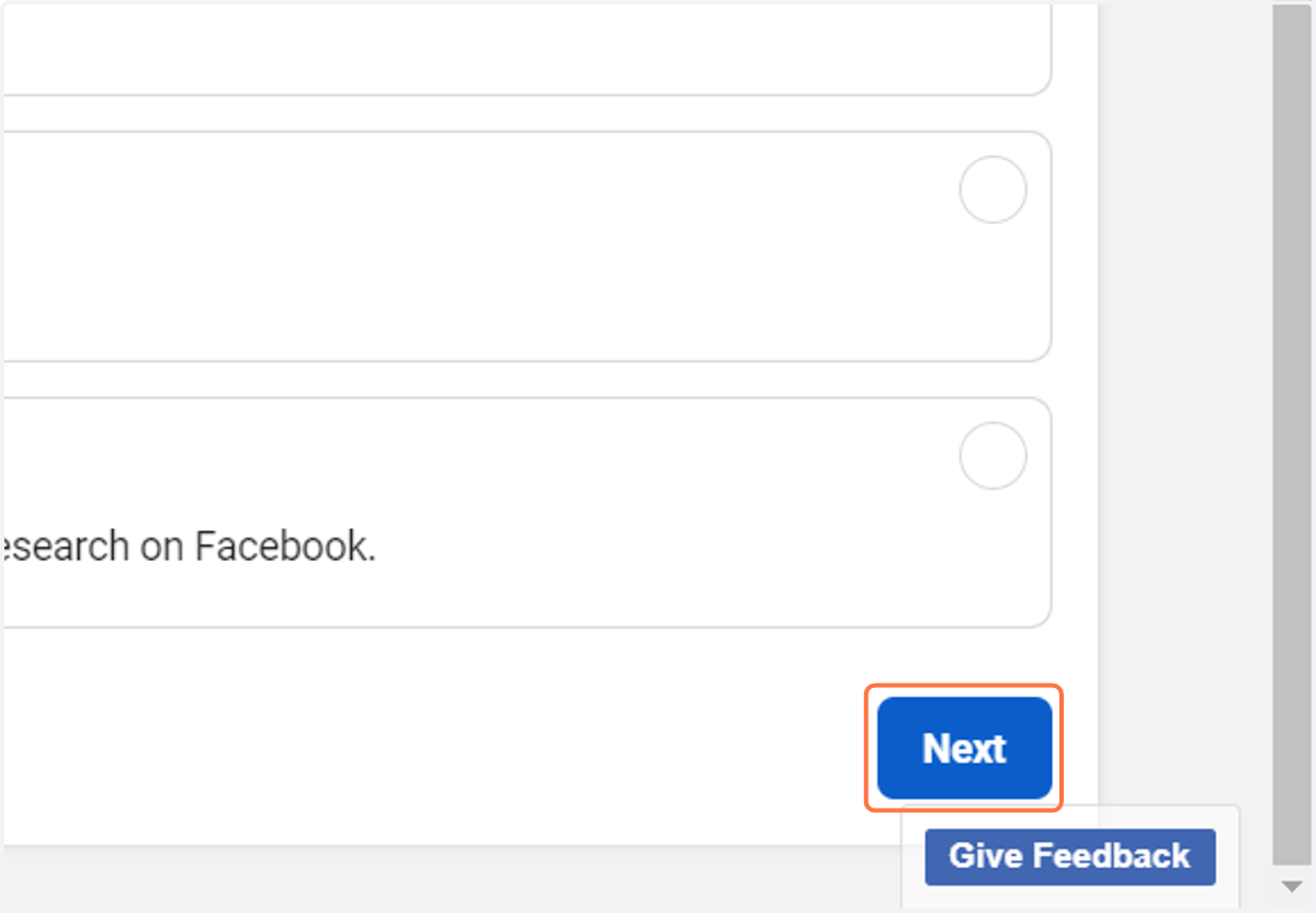 Click on "Next"