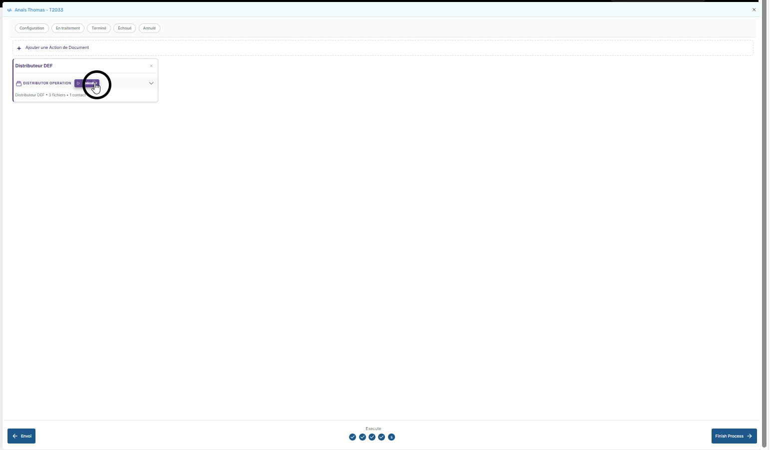 Exécuter les actions de documents
