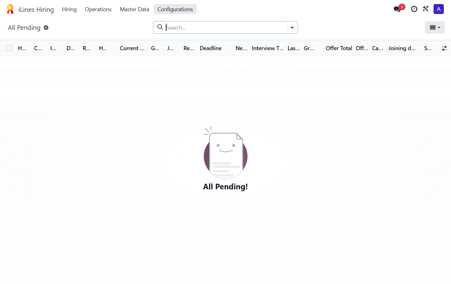 Click on Configurations