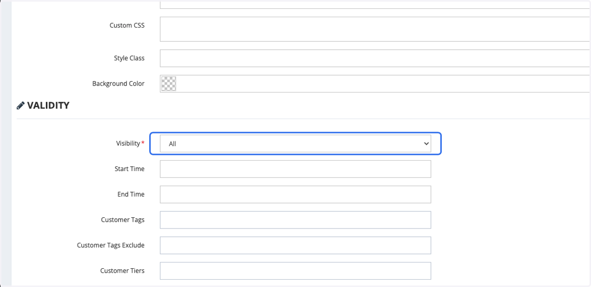 Select Visibility