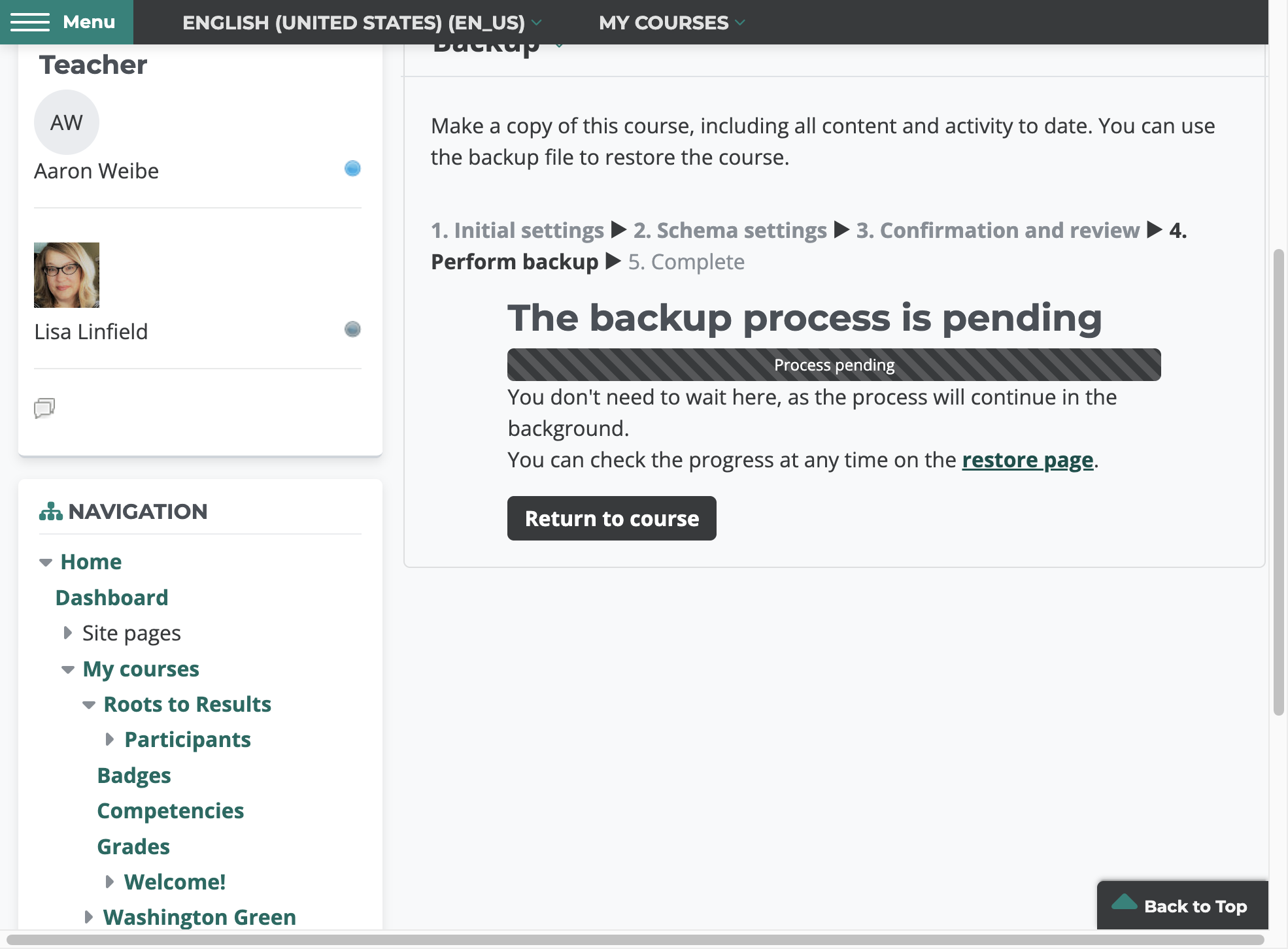 This will begin the restoration process, it usually only takes a minute or two. Click the "Restore Page" and you can see the progress. You may need to refresh the screen if you don't see progress. Once it is complete, a download button will appear.