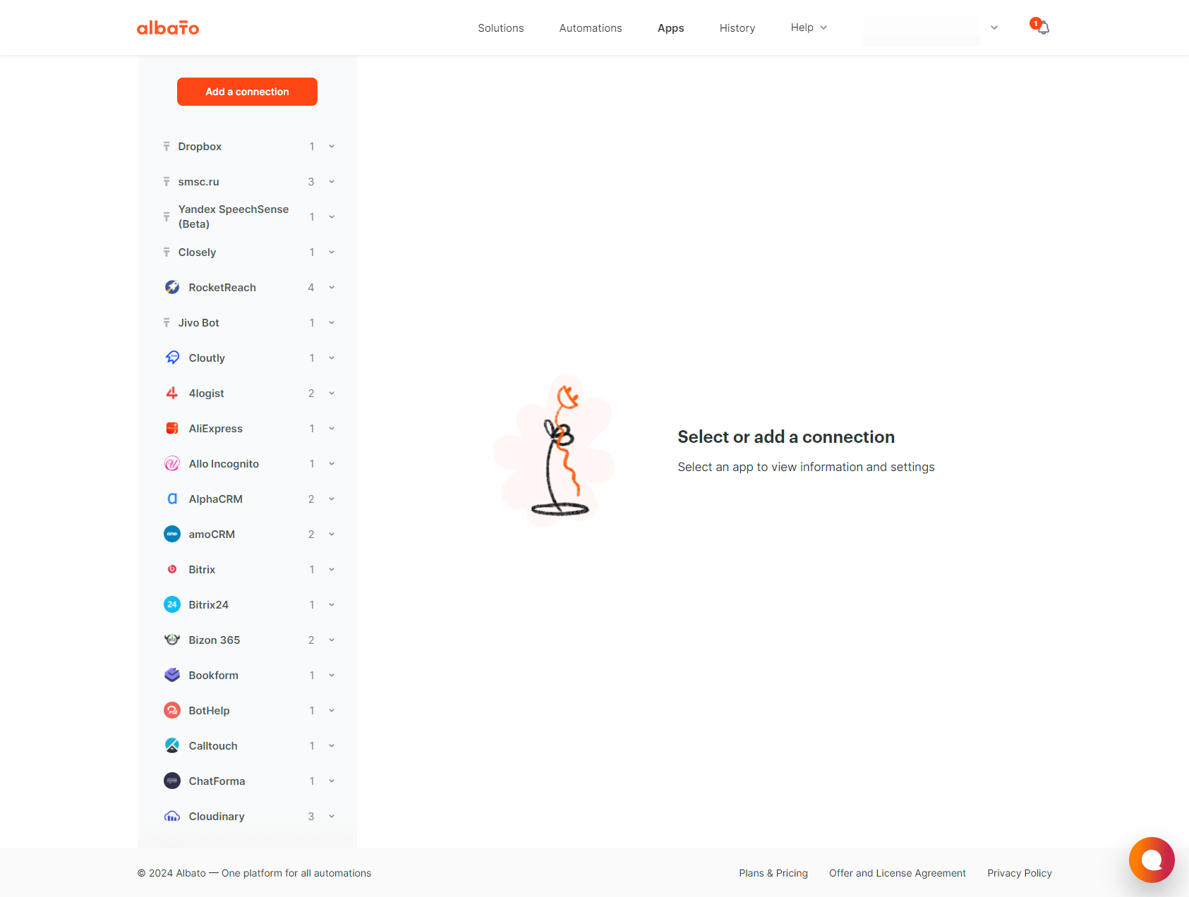 Click on Add a connection