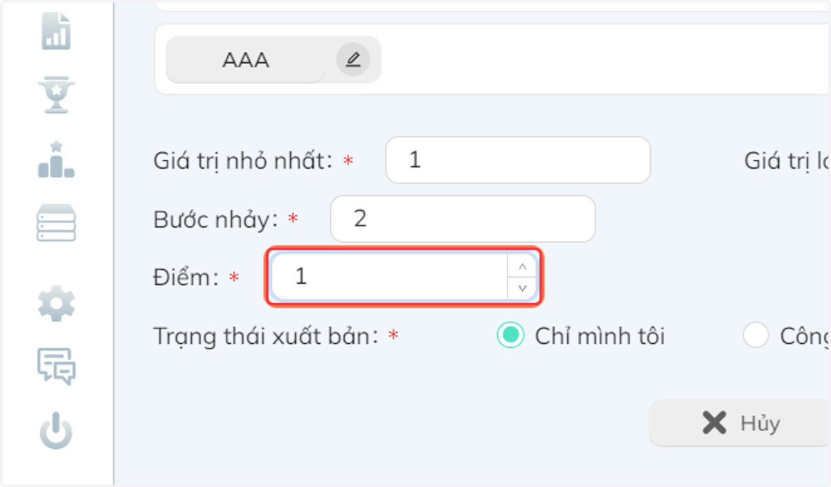 Tại mục "Đáp án", chọn thêm đáp án để thiết kế câu trả lời tự động