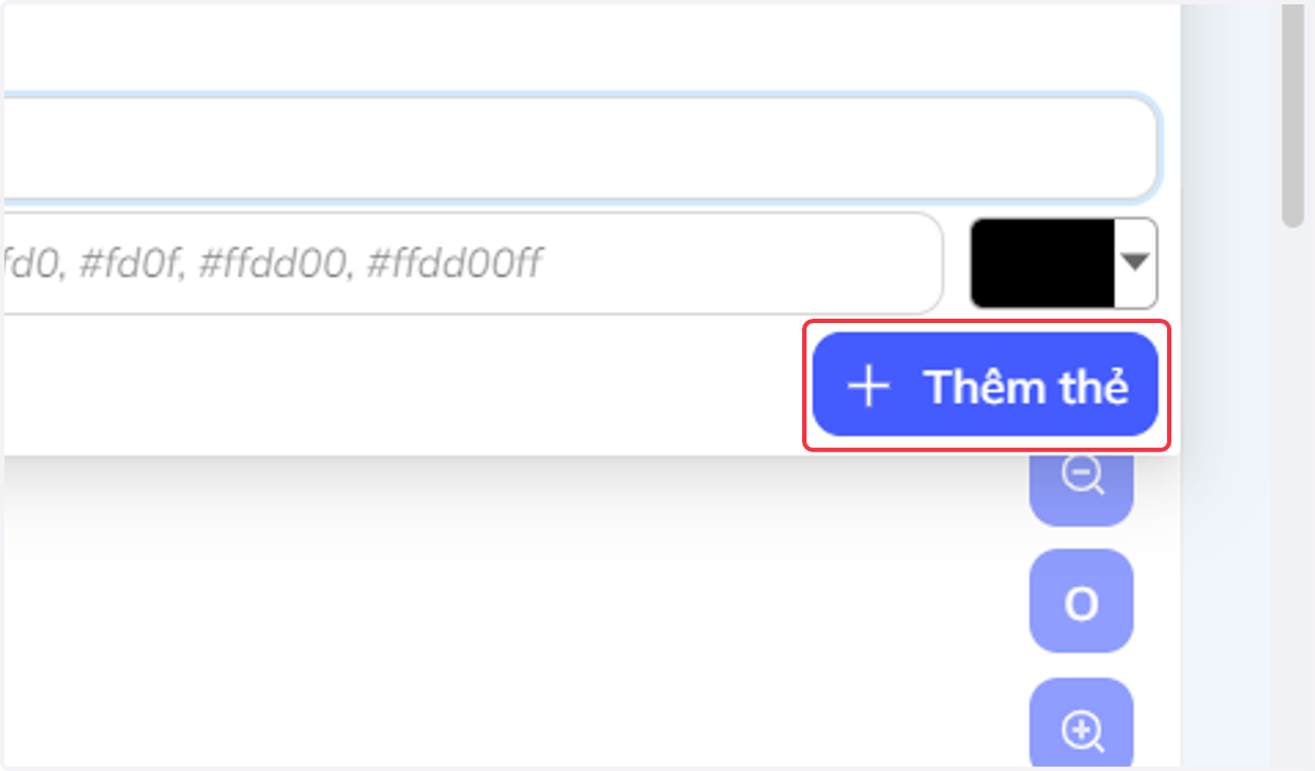 Nhấn chọn "Thêm thẻ" khi đã hoàn tất