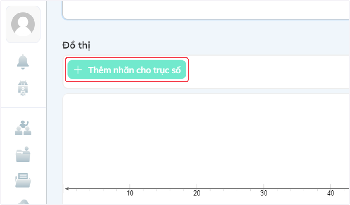 Bấm chọn "Thêm nhãn cho trục số" để tạo nhãn