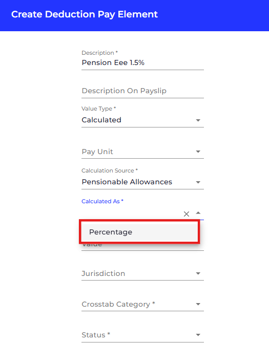 Choose a 'Calculated As' Option